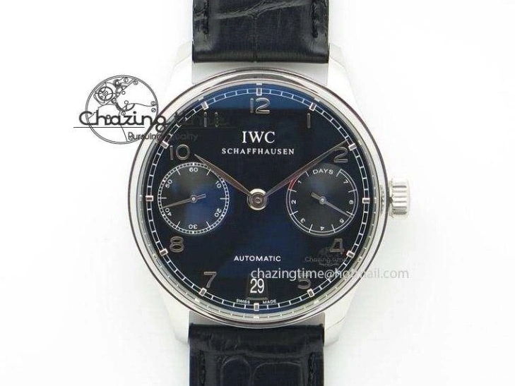 MIROTIME 0701 Portuguese Fa Jones IW544203 SS GSF 1:1 Best Edition White Dial On Leather Strap Trendsetting 7235